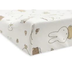 Housse matelas à langer 50 x 70 cm jersey miffy family farm