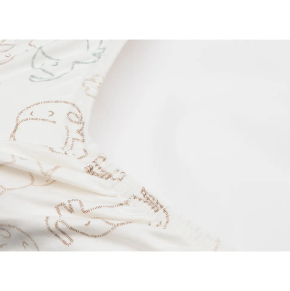 Housse matelas à langer 50 x 70 cm jersey elephant tales