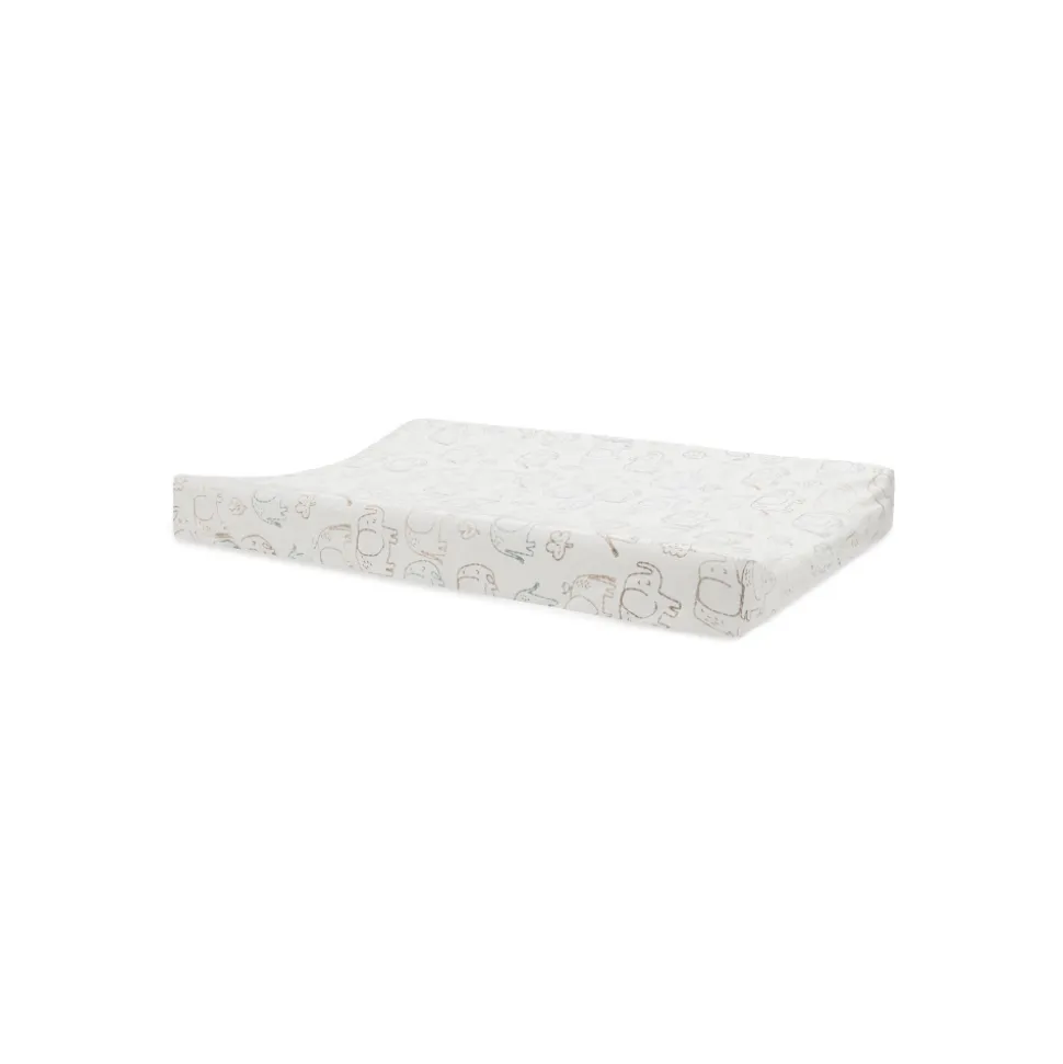 Housse matelas à langer 50 x 70 cm jersey elephant tales
