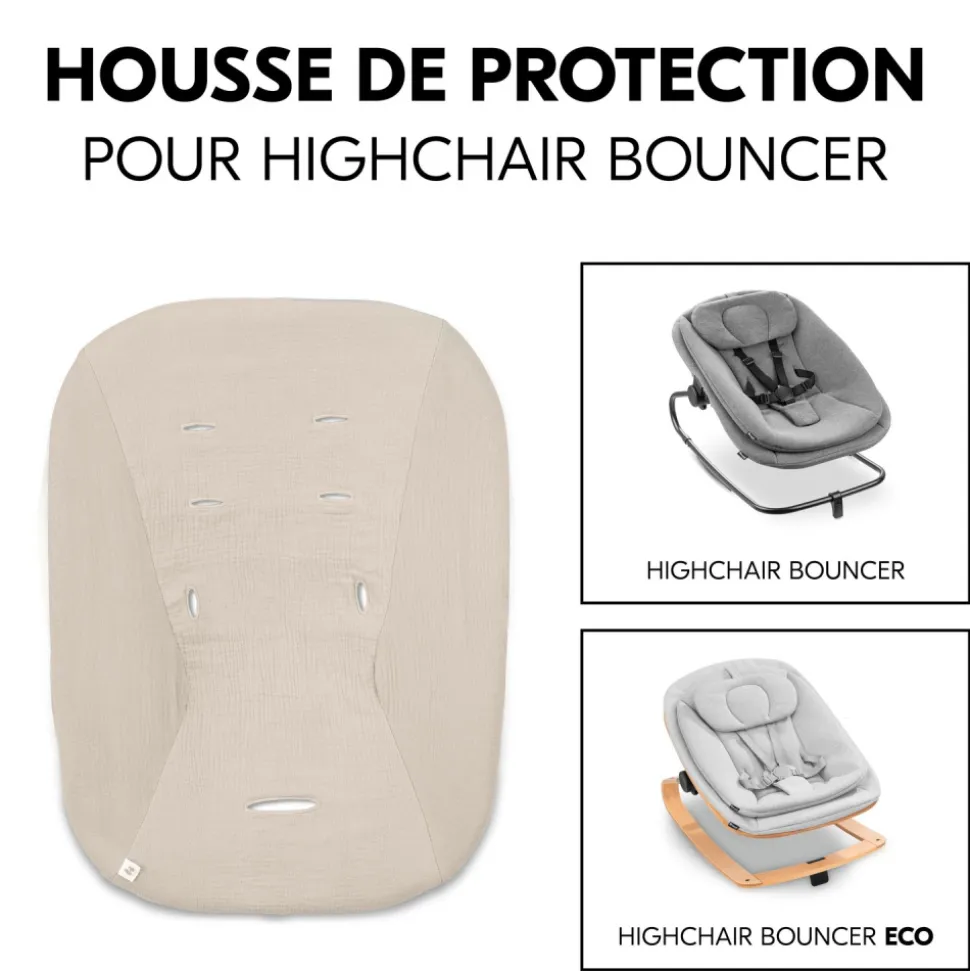 Housse pour transat bébé beige clair