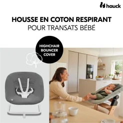 Housse pour transat bébé dark grey