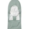 Housse transat balance soft tissé/jersey vert sauge/gris