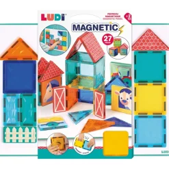 Jeu de construction panneau magnétique avec 27 pièces
