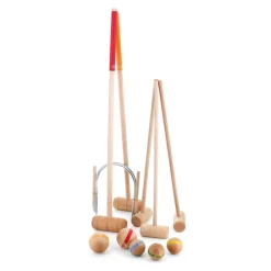 Jeu de croquet en bois familial