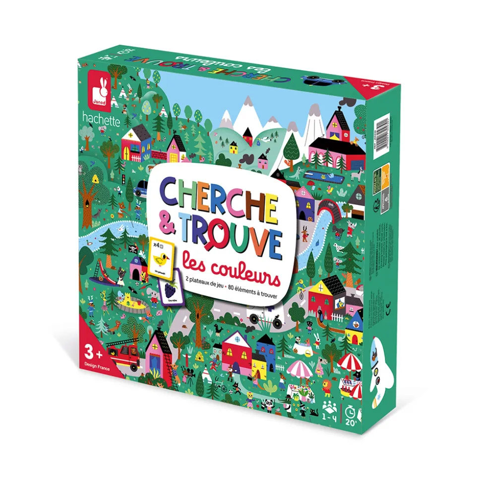 Jeu d'observation cherche et trouve les couleurs