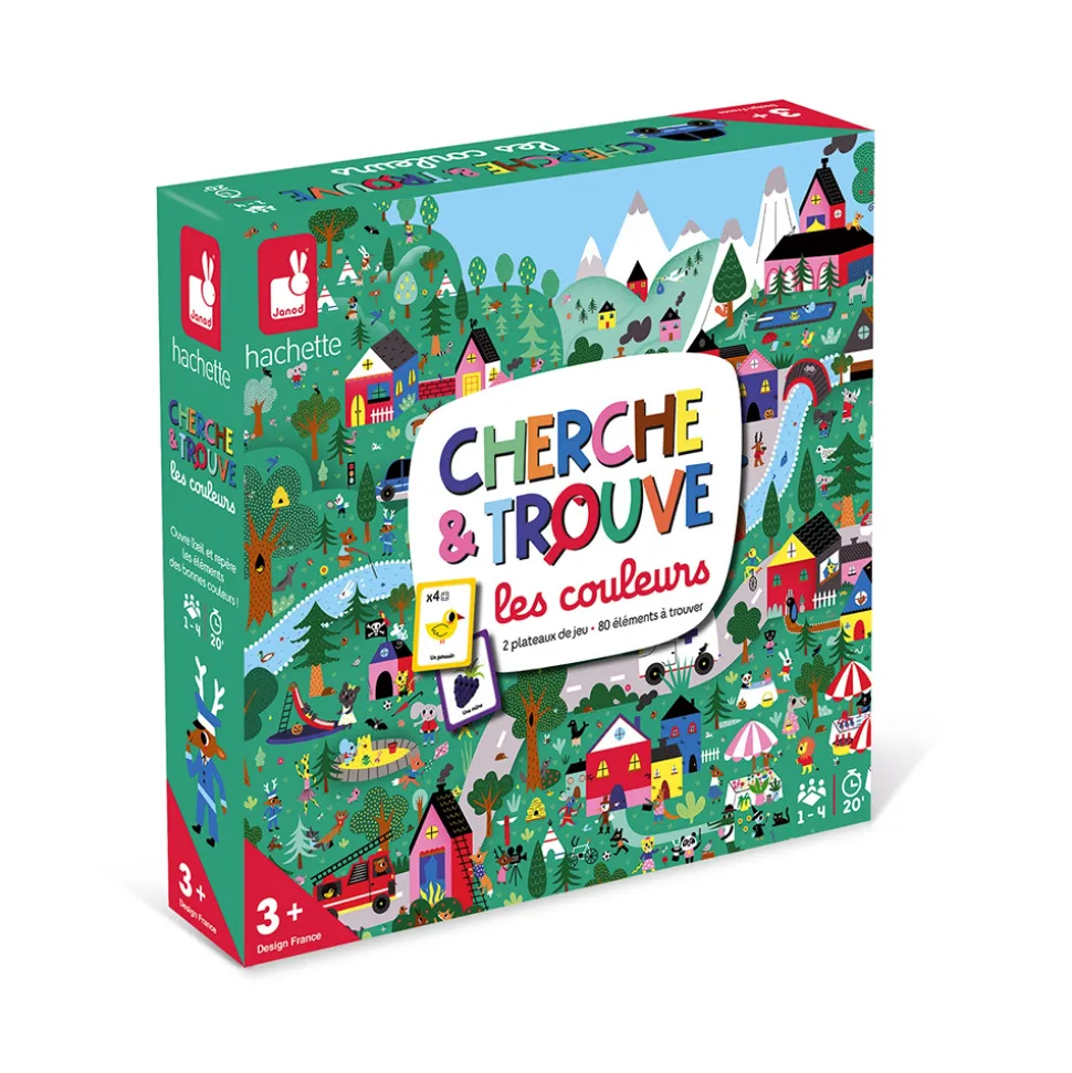 Jeu d'observation cherche et trouve les couleurs