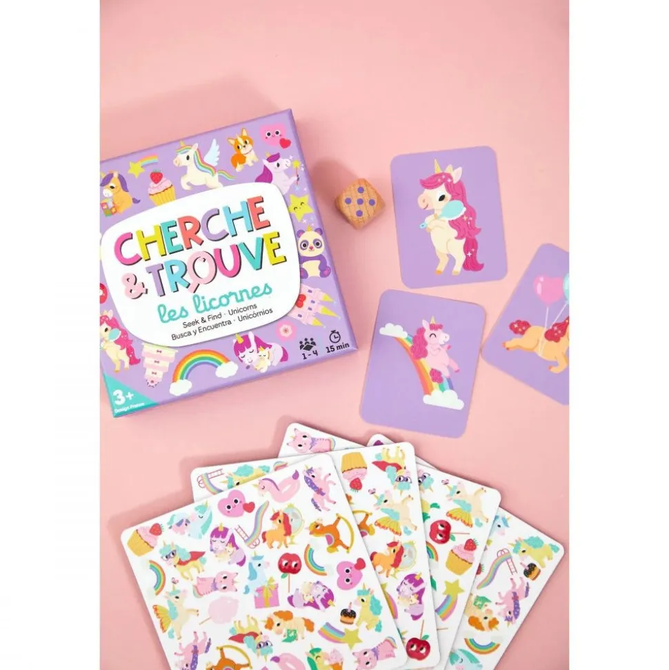 Jeu d'observation mon premier cherche et trouve - licornes