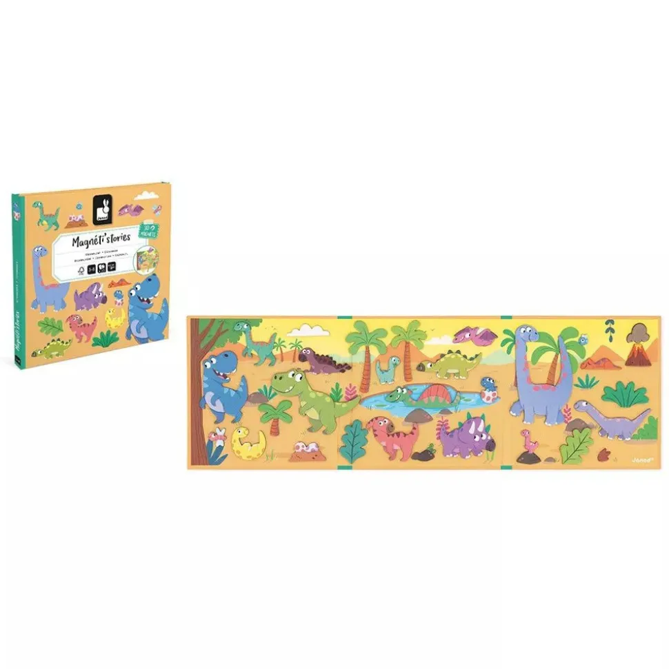 Jeu d'éveil magnétique magnéti'stories les dinosaures