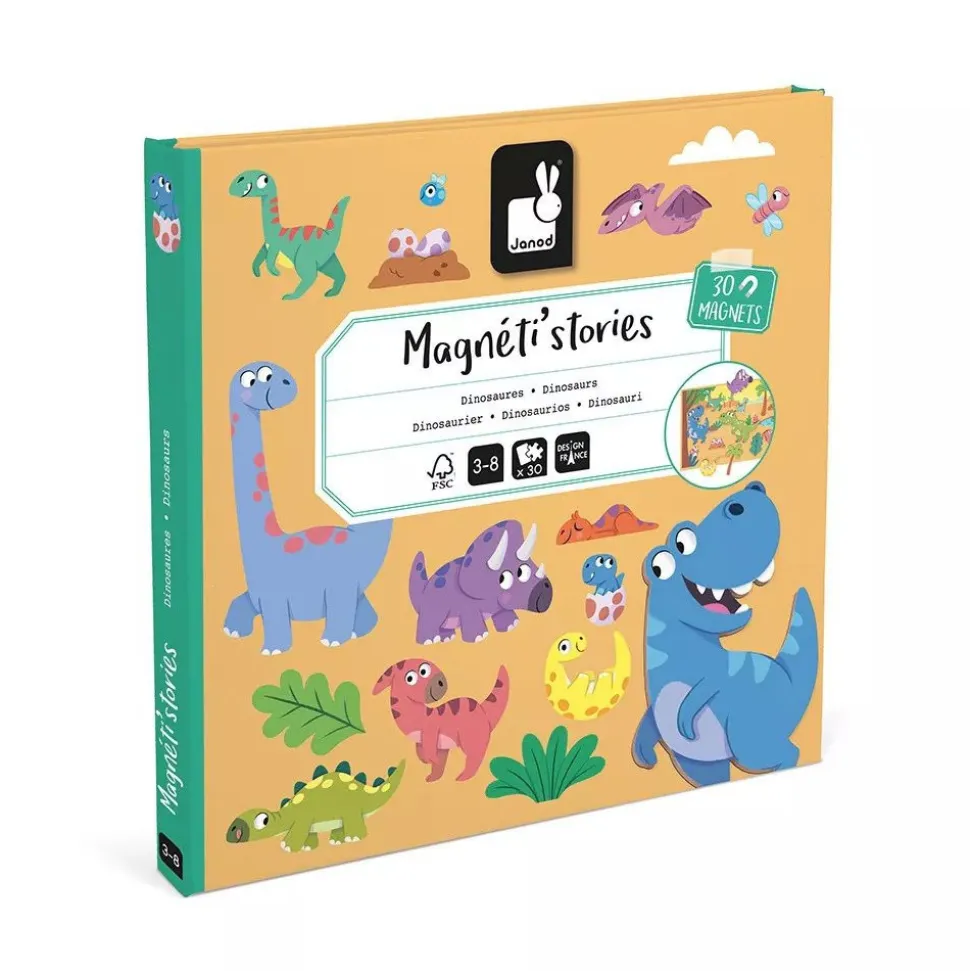 Jeu d'éveil magnétique magnéti'stories les dinosaures