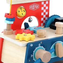 Jeu d'éveil multi-activités en bois etabli
