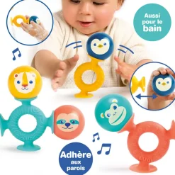 Jeu d'éveil à ventouses et balles sonores smac pop