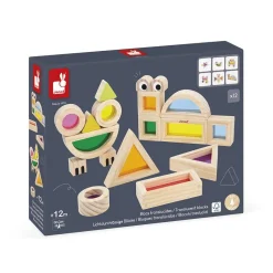 Jeu en bois sensoriel blocs à assembler