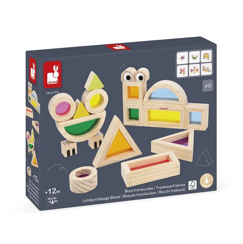Jeu en bois sensoriel blocs à assembler