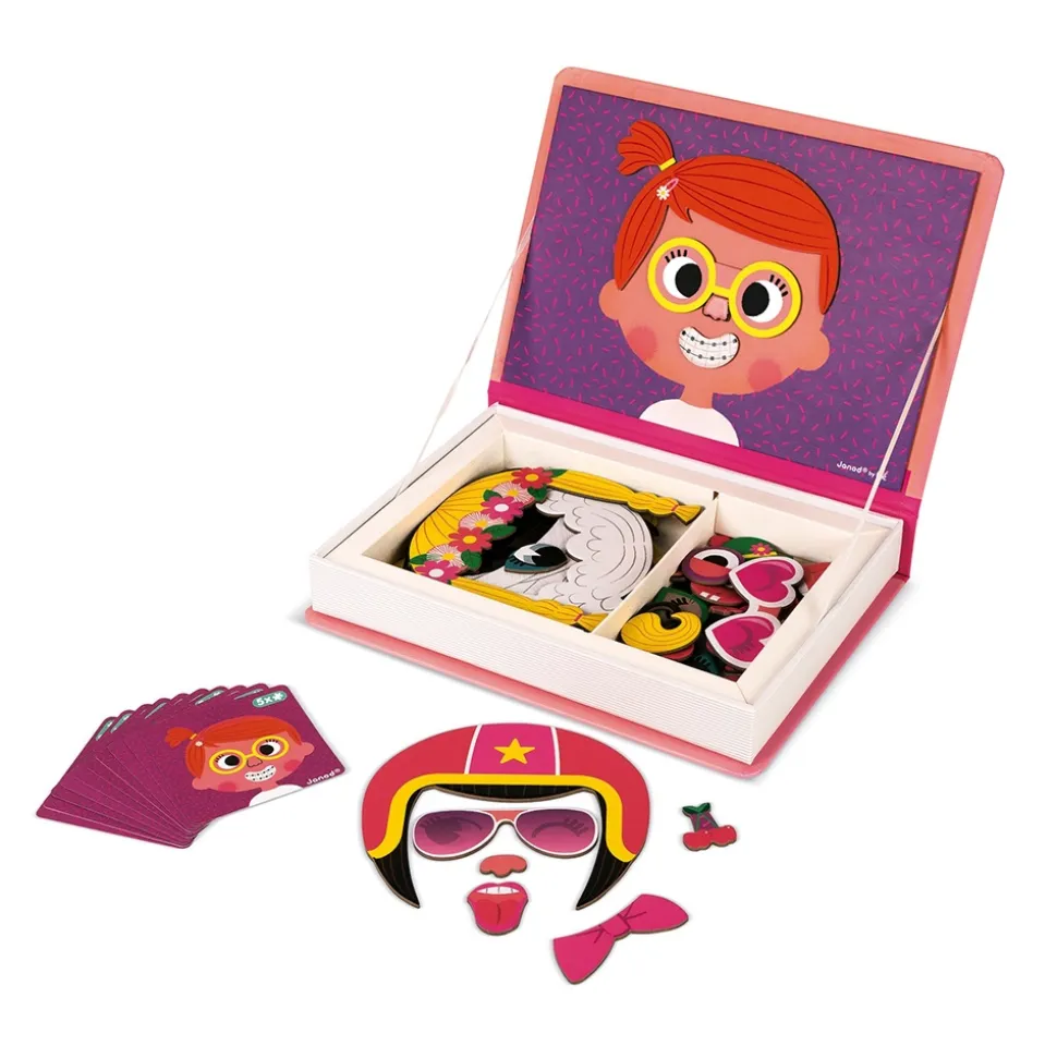 Jeu magnéti'book crazy face fille