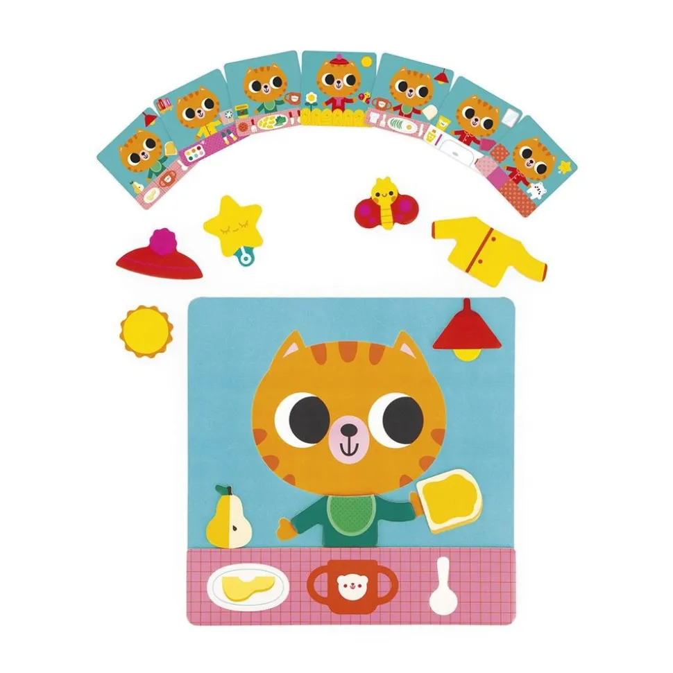 Jeu magnétique pour enfant petit chat des rituels