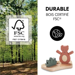 Jeux de plateau pour chaise haute en bois play shaking s