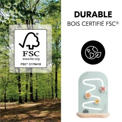 Jeux de plateau pour chaise haute en bois arketa play planting s