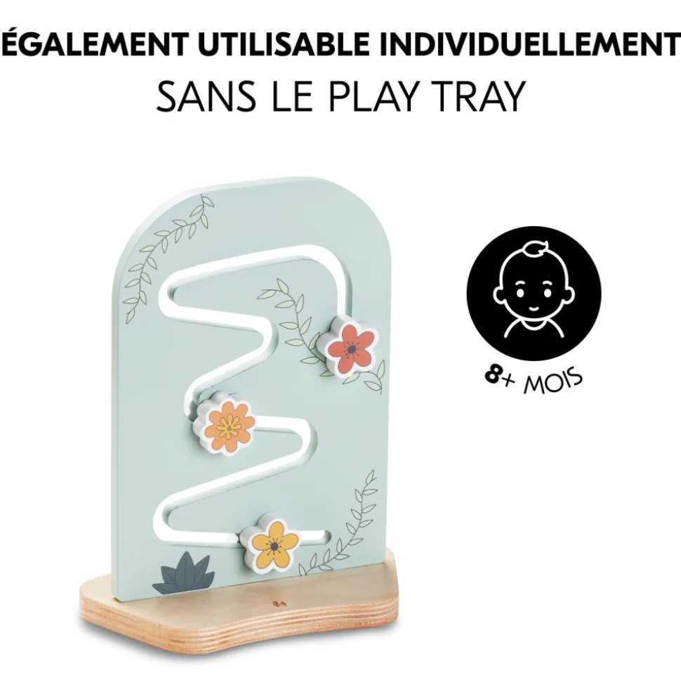 Jeux de plateau pour chaise haute en bois arketa play planting s