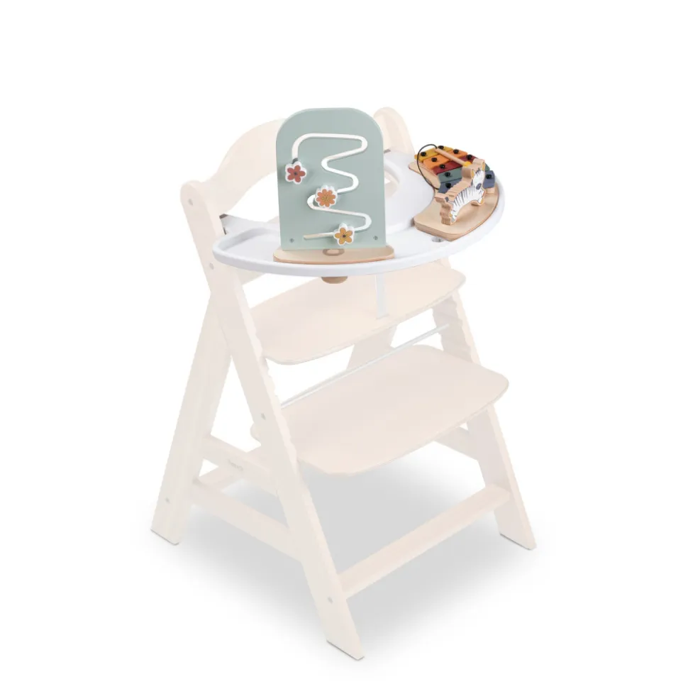 Jeux de plateau pour chaise haute en bois arketa play planting s