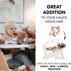 Jeux pour plateau de chaise haute en bois play catching s
