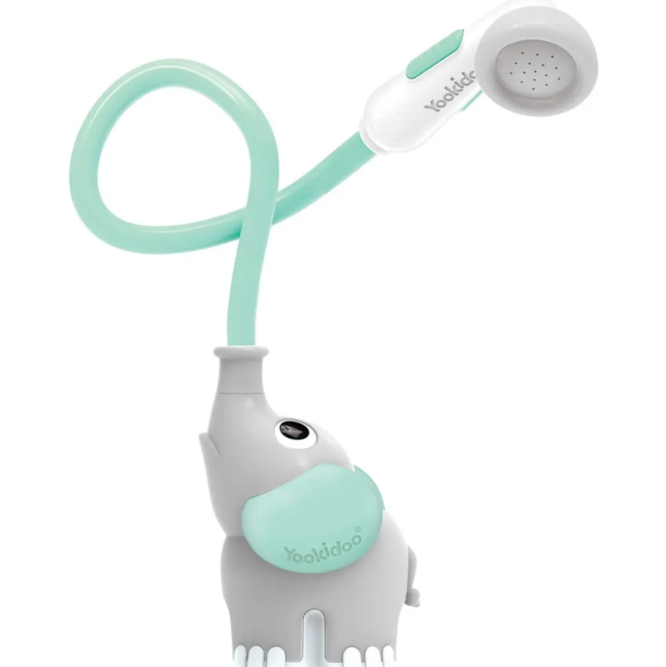 Jouet de bain bébé douchette elephant turquoise