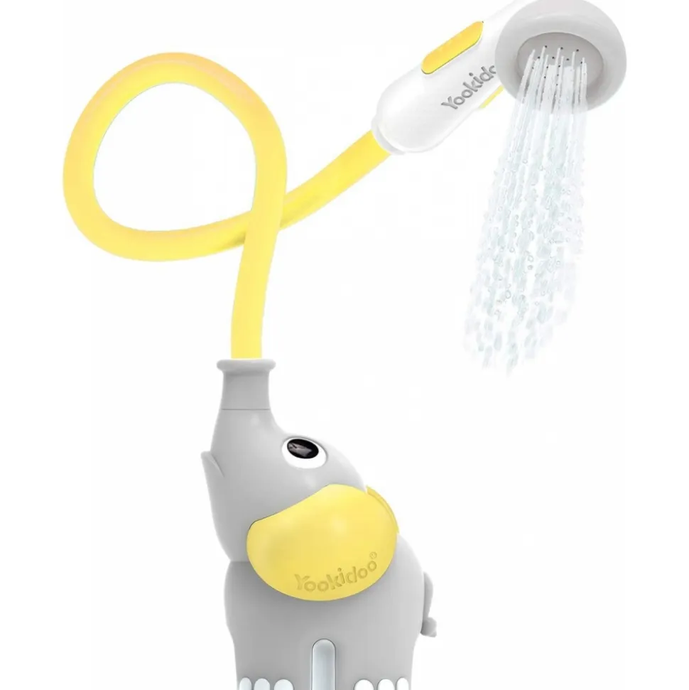 Jouet de bain bébé douchette éléphant jaune
