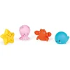 Jouet de bain gicleur lot de 4 animaux de la mer