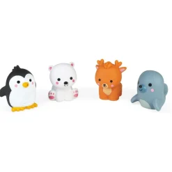 Jouet de bain gicleur lot de 4 animaux polaires