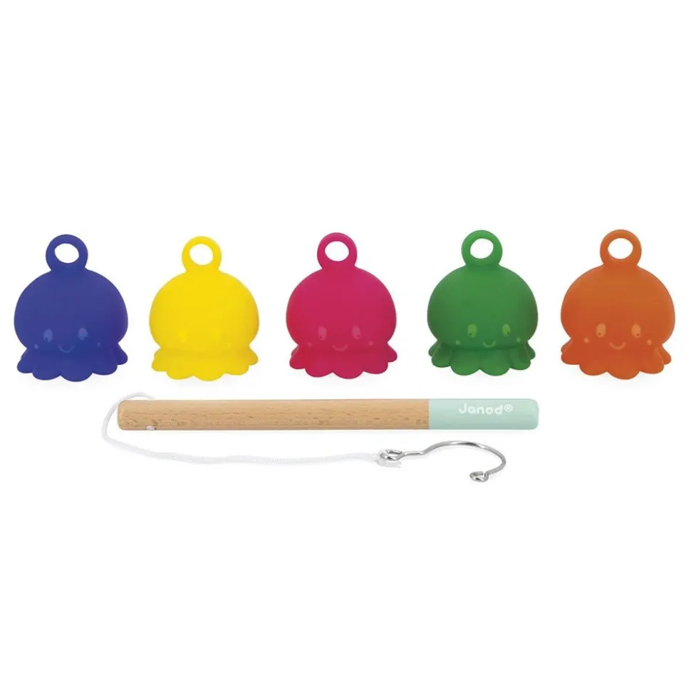 Jouet de bain jeu de pêche à la ligne poulpes