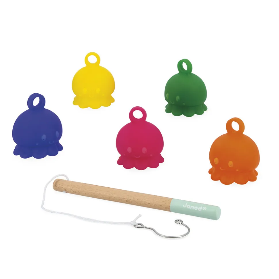 Jouet de bain jeu de pêche à la ligne poulpes