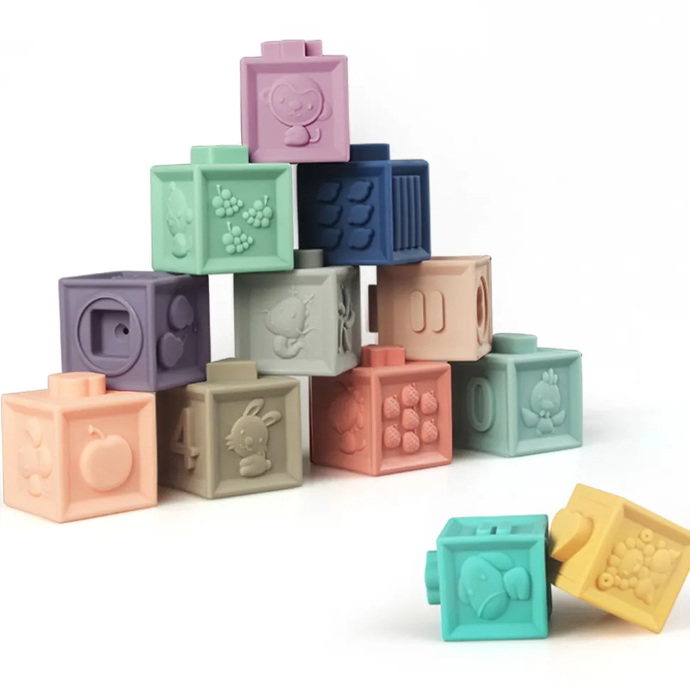 Jouet d'éveil bébé mes premiers cubes éducatifs
