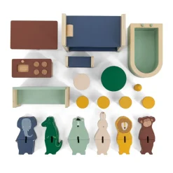 Jouet d'éveil maison en bois all animals