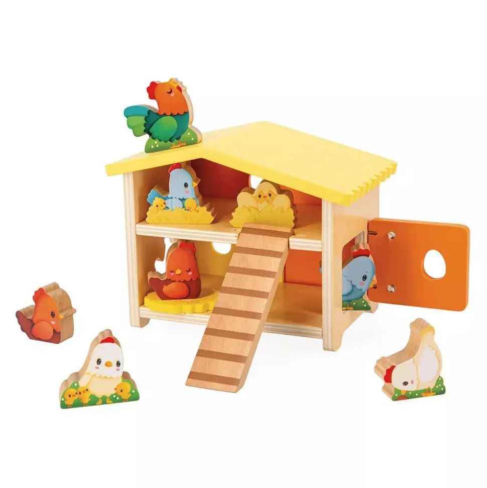 Jouet en bois mon premier poulailler