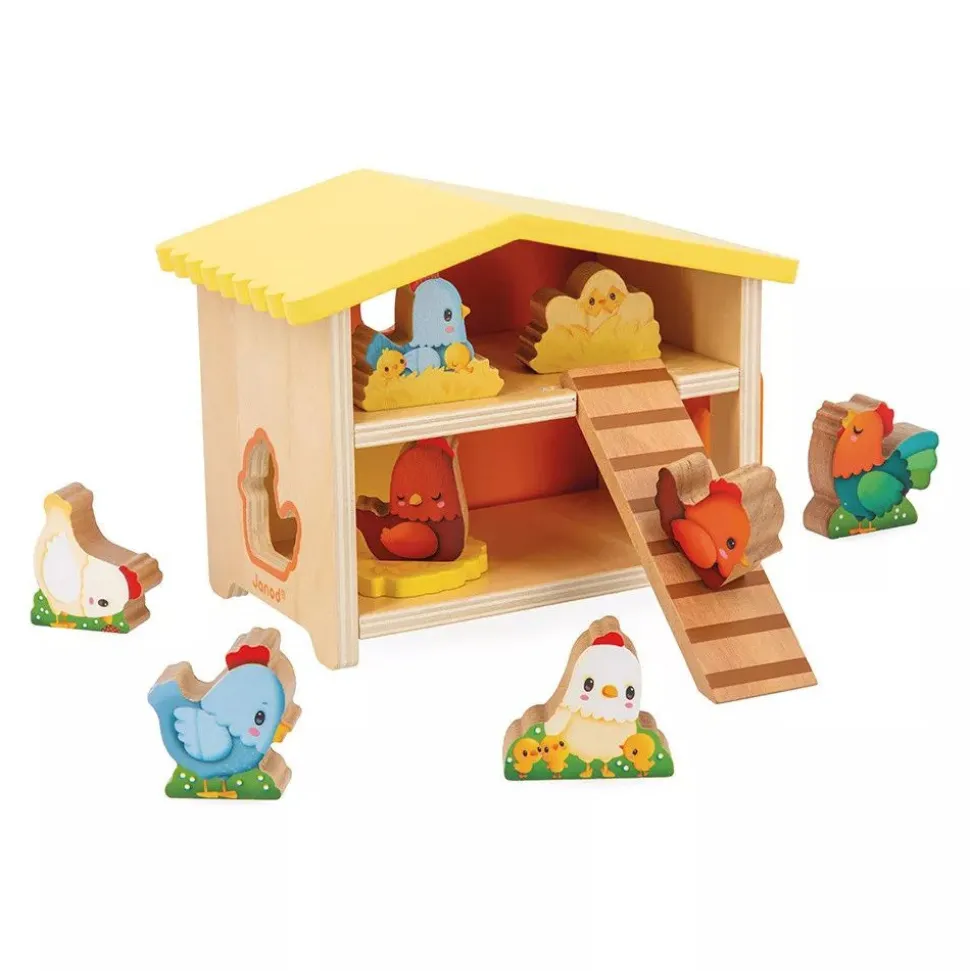 Jouet en bois mon premier poulailler