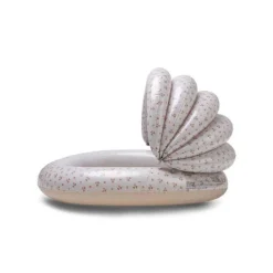 Kids pool - beige - cozy hearts - ø 100 cm with canopy