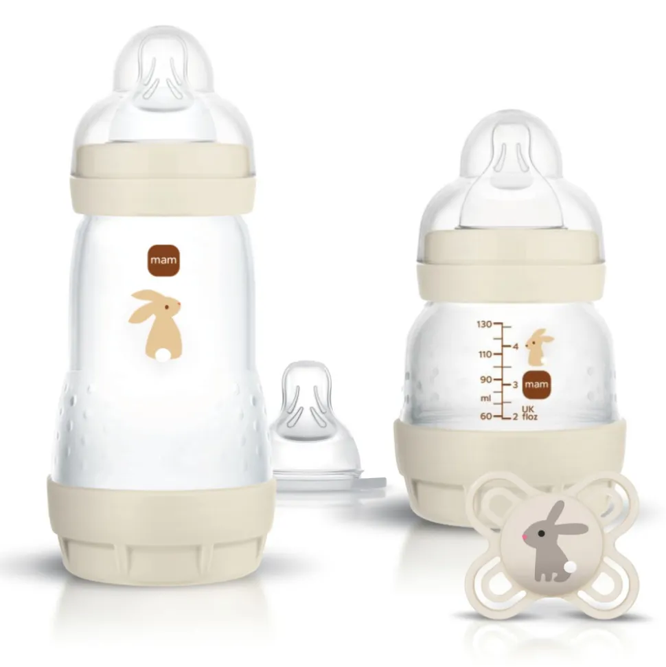 Kit biberon naissance anti-colique sable