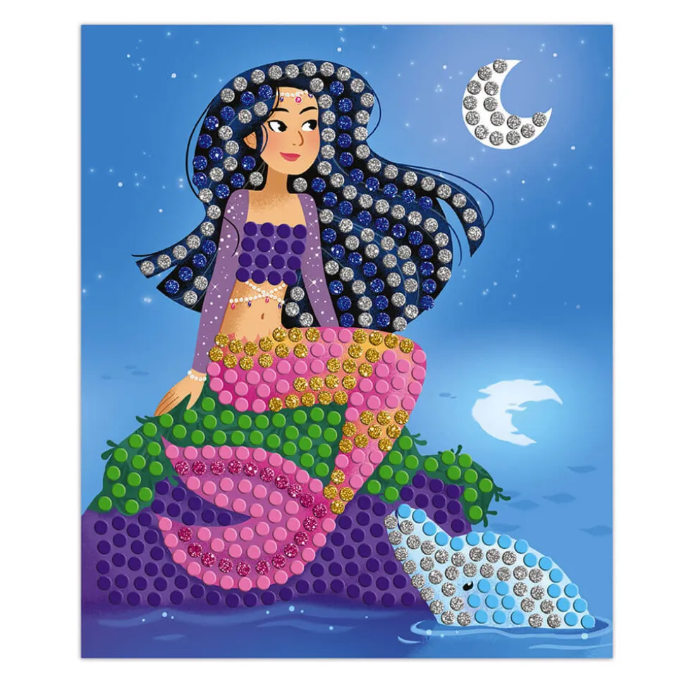 Kit créatif mosaïques dauphins et sirènes