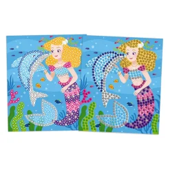 Kit créatif mosaïques dauphins et sirènes