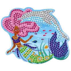 Kit créatif mosaïques dauphins et sirènes
