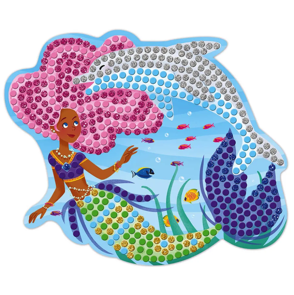 Kit créatif mosaïques dauphins et sirènes