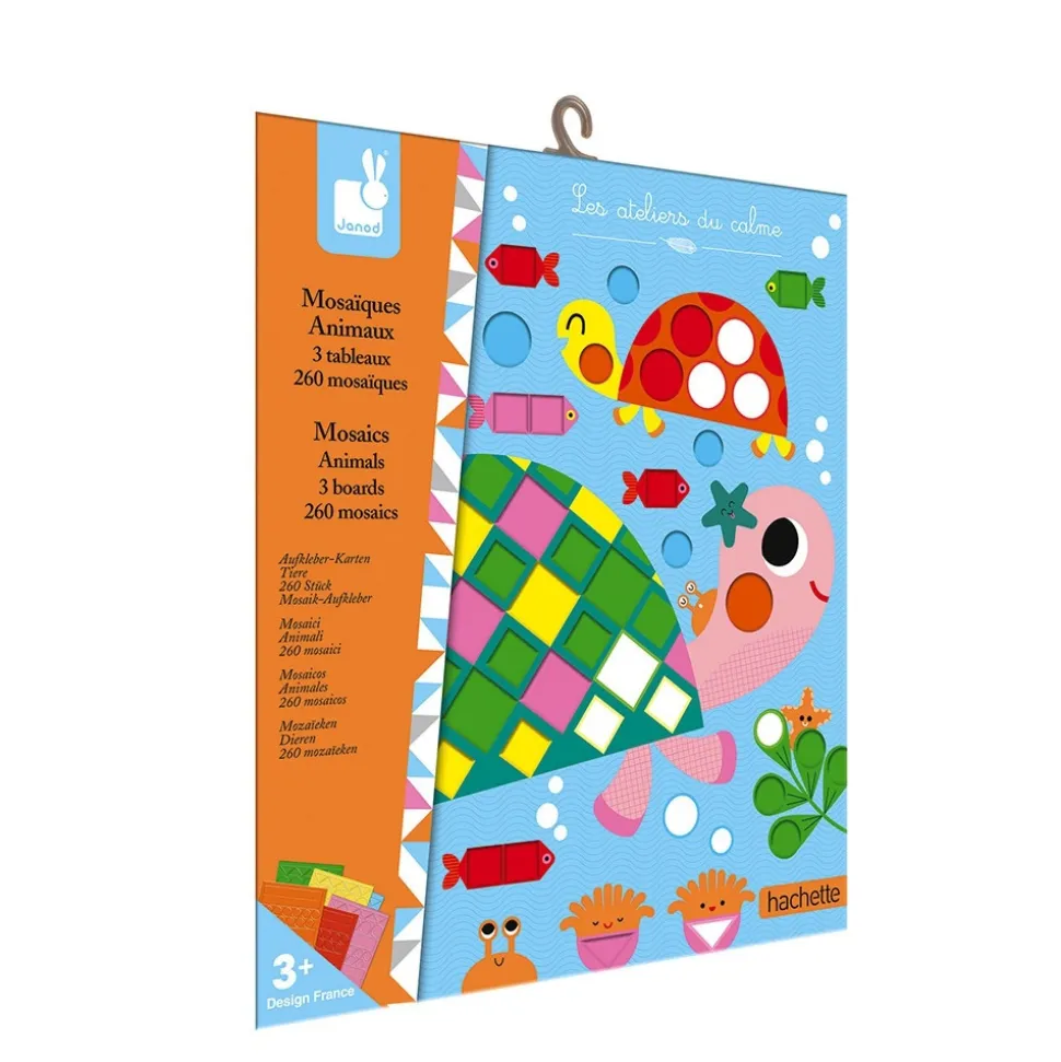 Kit créatif mosaïques 3 tableaux animaux