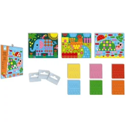 Kit créatif mosaïques 3 tableaux animaux