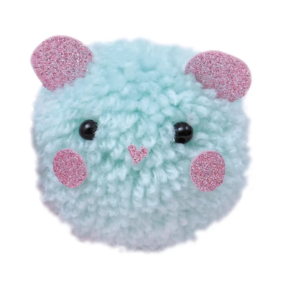 Kit créatif 2 pompons animaux à créer