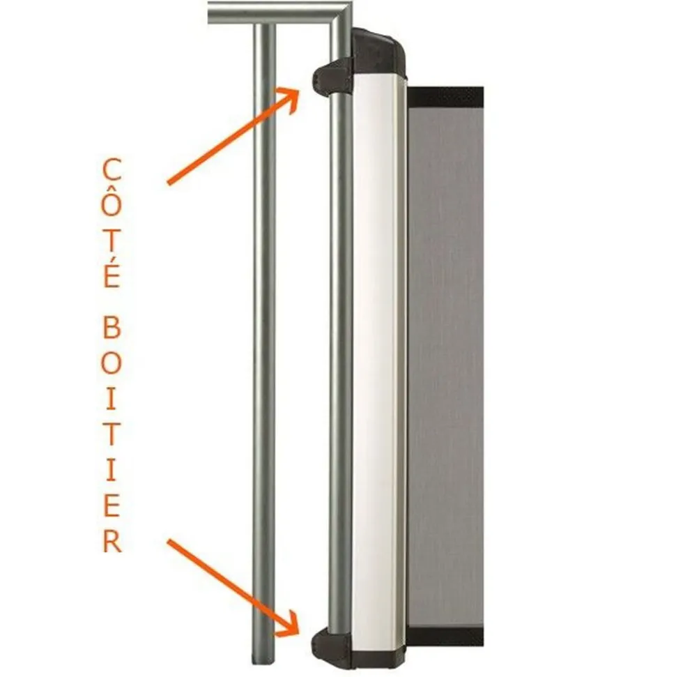 Kit d'installation rampe avant côté kiddy guard noir