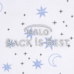 Lange d'emmaillotage 3 en 1 halo® sleepsack® 1,5tog 100% coton, midnight moons blue (0-3m)