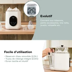 Lave biberon stérilisateur nutriwash 4 en 1