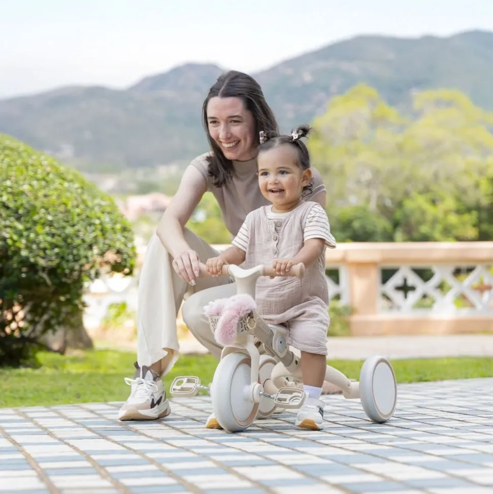 Learning trike plus 2 en 1 evolutif vert olive / sauge
