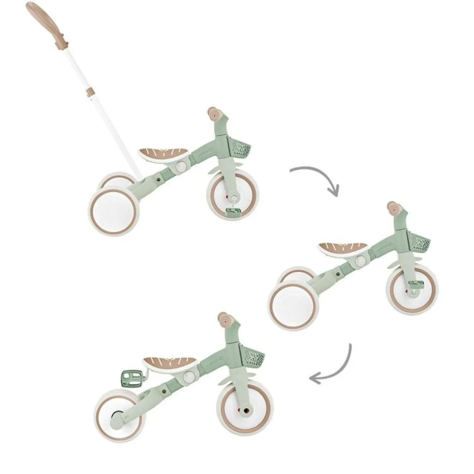 Learning trike plus 3 in 1 évolutif eco-logic sauge