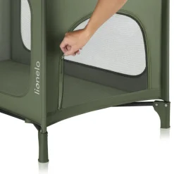 Le lit bébé lionelo jasmin easy fold green olive