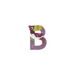 Lettre bois - b violet